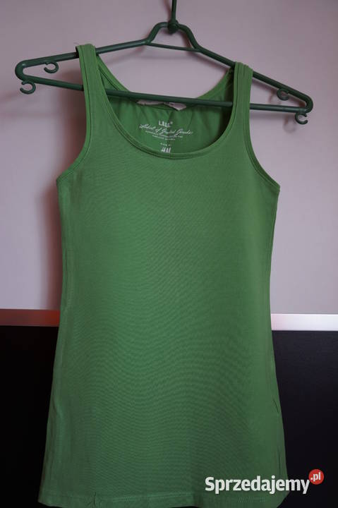 Bokserka hm zielona xs 34 koszulka top 50 Toruń