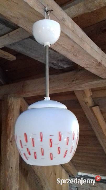 Retro lampa wiszaca z 50 tych lat recznie dolnośląskie