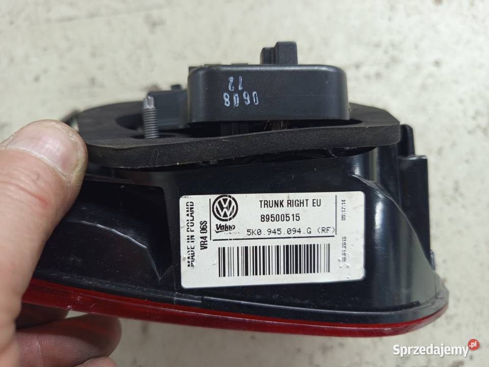 Lampy tylne golf 6 le PR orginalne używane