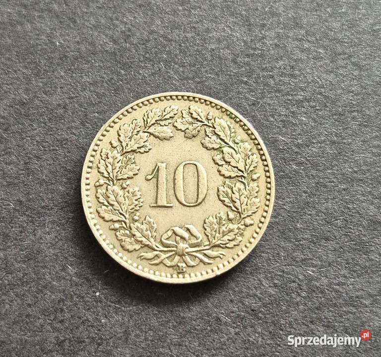 33 SZWAJCARIA 10 Rappen 1953 r Antyki, Sztuka, Kolekcje