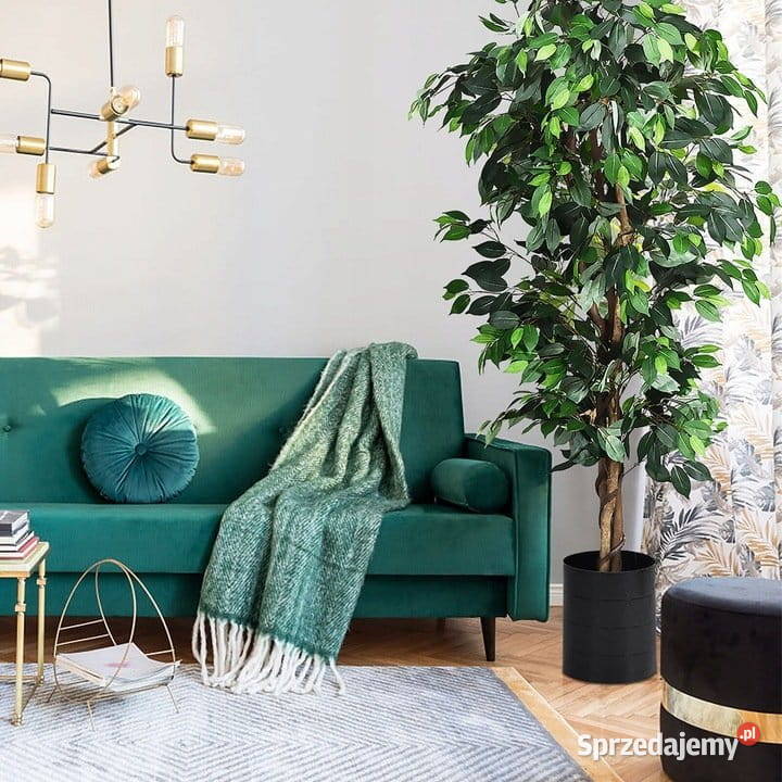 Nowa sztuczna roślina ozdobna fikus w donicy 180 Warszawa