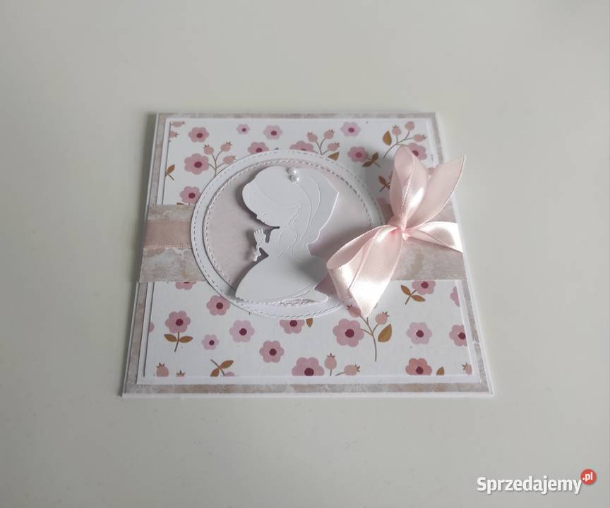 Kartka ręcznie z okazji Pierwszej Komunii łódzkie Łódź