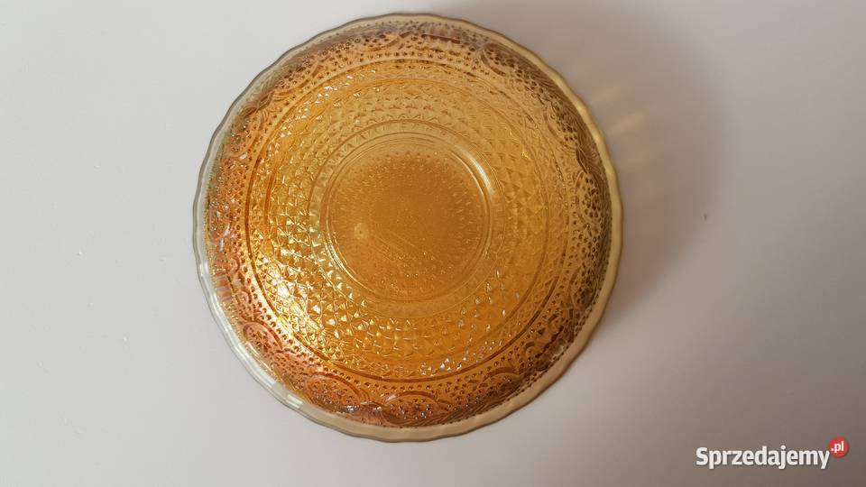 Iryzowana miska miseczka carnival glass szkło Dąbrowa Górnicza