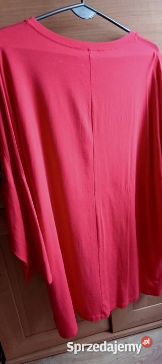 Bluzka z aplikacją z cyrkonii czerwony lubuskie Kowalec sprzedam