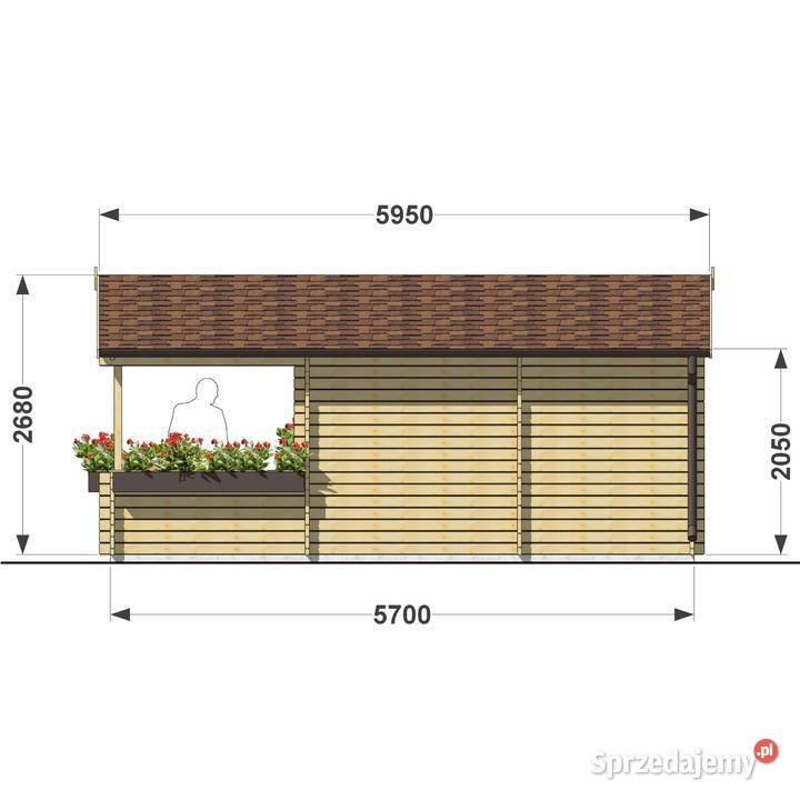 Domek letniskowy Boro Plus 46 z tarasem Dziekanów Polski