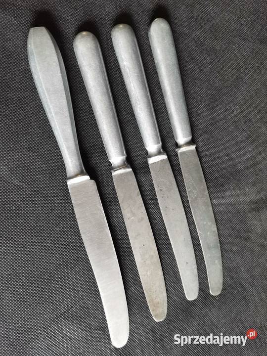 Stare sztućce 4 noże kantynowe Wehrmacht Siemianowice Śląskie