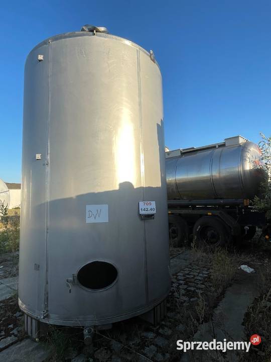 Zbiornik ze stali kwasoodpornej 13500l stal 316L Wtelno