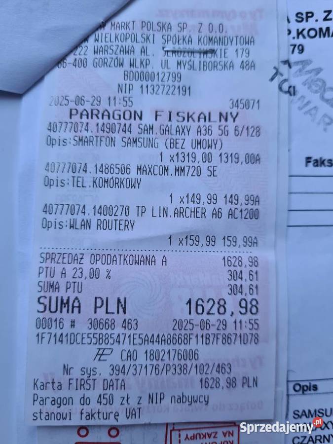 TELEFON SAMSUNG GALAXY A36 6GB128GB 5G czarny 2 lubuskie Gorzów Wielkopolski