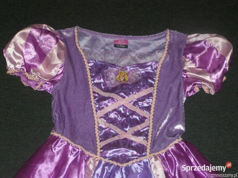 Strój kostium przebranie ROSZPUNKA ZAPLĄTANI 78 7 lat+ Siedlce