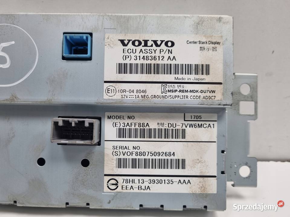 Volvo VOLVO V60 I S60 II XC60 I EKRAN NAWIGACJI