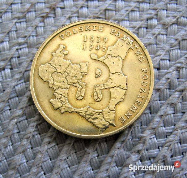 Polska 2 GN 2009r Polskie Państwo Podziemne Numizmatyka Kalisz sprzedam