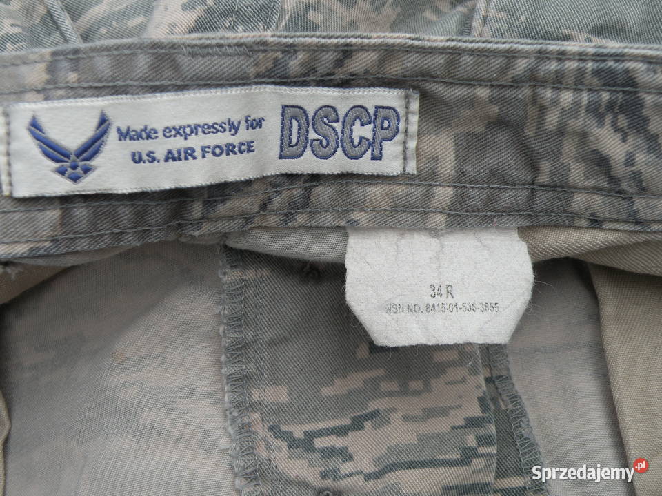 Spodnie ABU tiger stripes USAF 34R nyco Wrocław sprzedam
