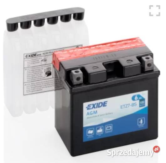Akumulator motocyklowy EXIDE ETZ7BS YTZ7BS 12V Słupsk sprzedam