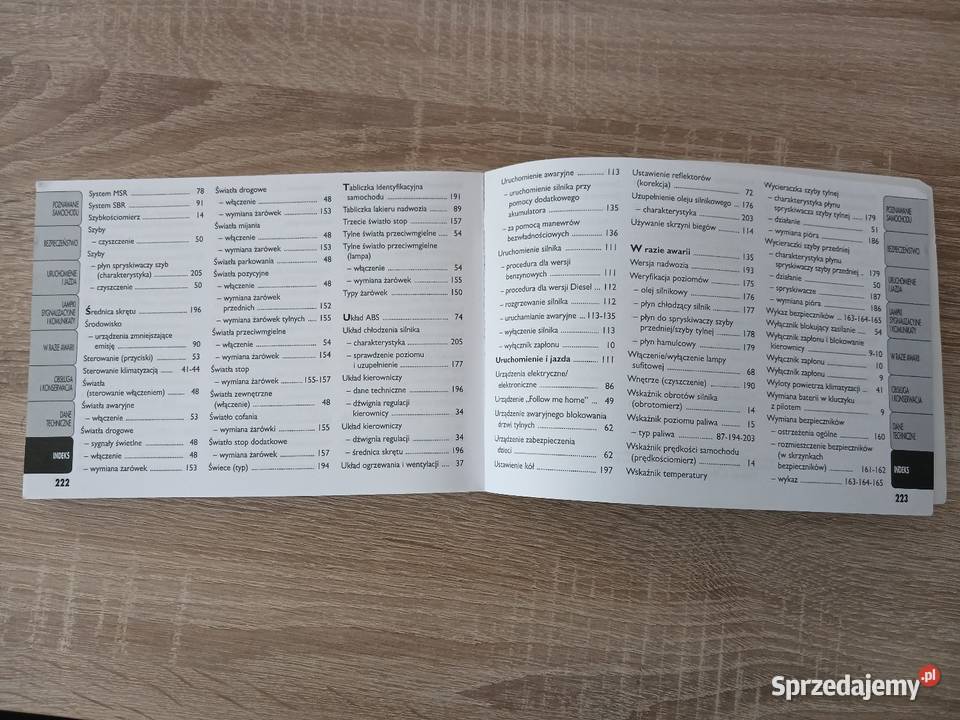 Instrukcja obsługi Fiat Panda miękka