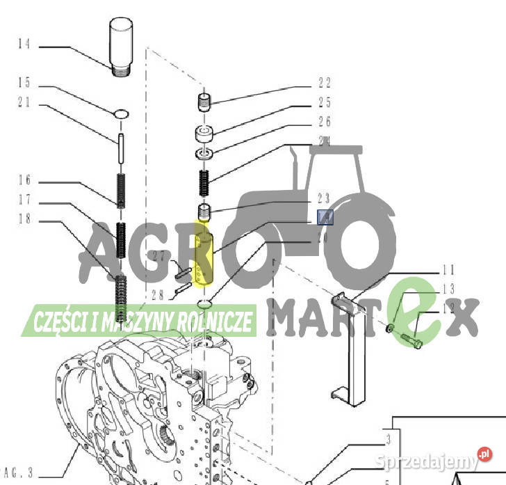 219325A1 76086339 ZAWÓR TULEJOWY CNH