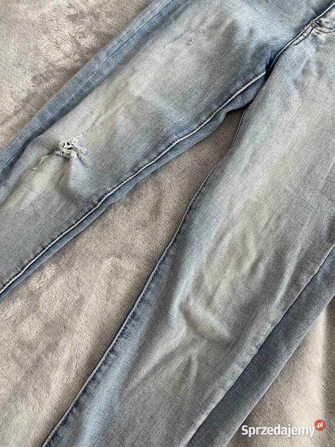 Spodnie Jeansy Dżinsy skinny z rozdarciami Jasło