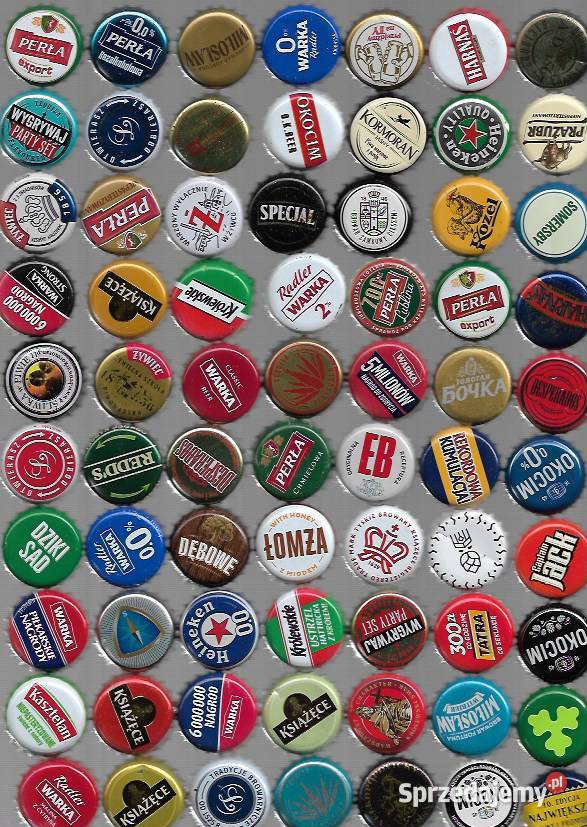 Polskie kapsle z piw każdy inny Puławy