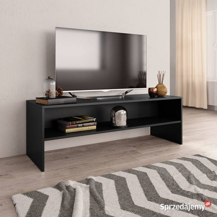 Szafka pod TV czarna 120x40x40 materiał Warszawa sprzedam