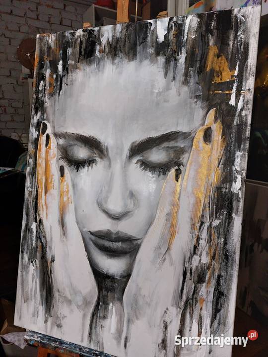 Kobieta portret abstrakcja nowoczesny obraz mazowieckie Warszawa