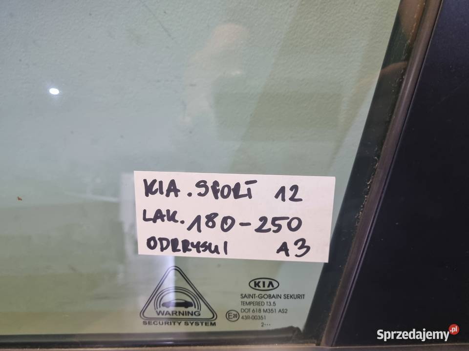 DRZWI LEWY PRZOD A3 KIA SPORTAGE III Skierniewice