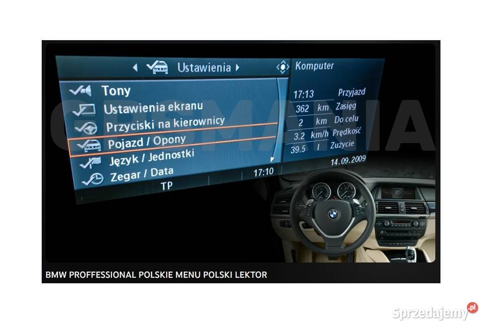 Nawigacja polskie menu lektor BMW 3D X6 X5 E60