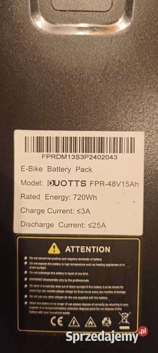 Rower elektryczny Duotts c29 30Ah 54h Rowery elektryczne Byczyna