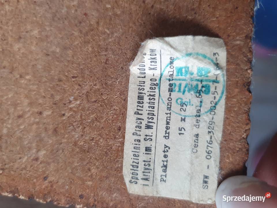 Plakiety drewnianometalowe