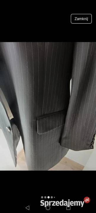 Marynarka czarna tenisowy prążek oversize czarny podkarpackie Krosno