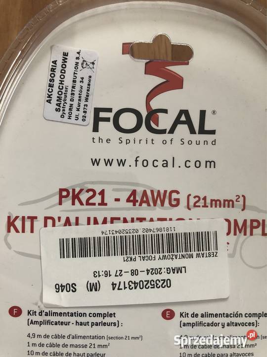 Zestaw instalacyjny Focal PK 21 do instalacji Kołobrzeg
