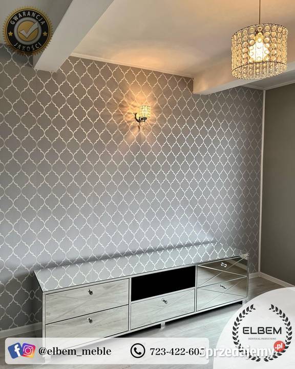 Lustrzana szafka RTV Glamour wielkopolskie Poznań