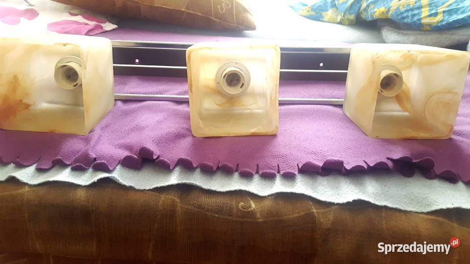 NOWA Nowoczesna lampa sufitowa 3punktowa szkło dolnośląskie Wrocław