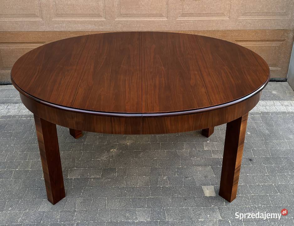 Stół Owalny Orzech ART DECO 306 Rozkładany Do Stoły Warszawa