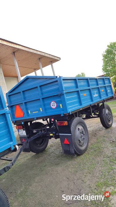 2x Przyczepa Rolnicza Sanok D44a D44b Piława nieuszkodzony Przyczepy rolnicze Górka Sobocka