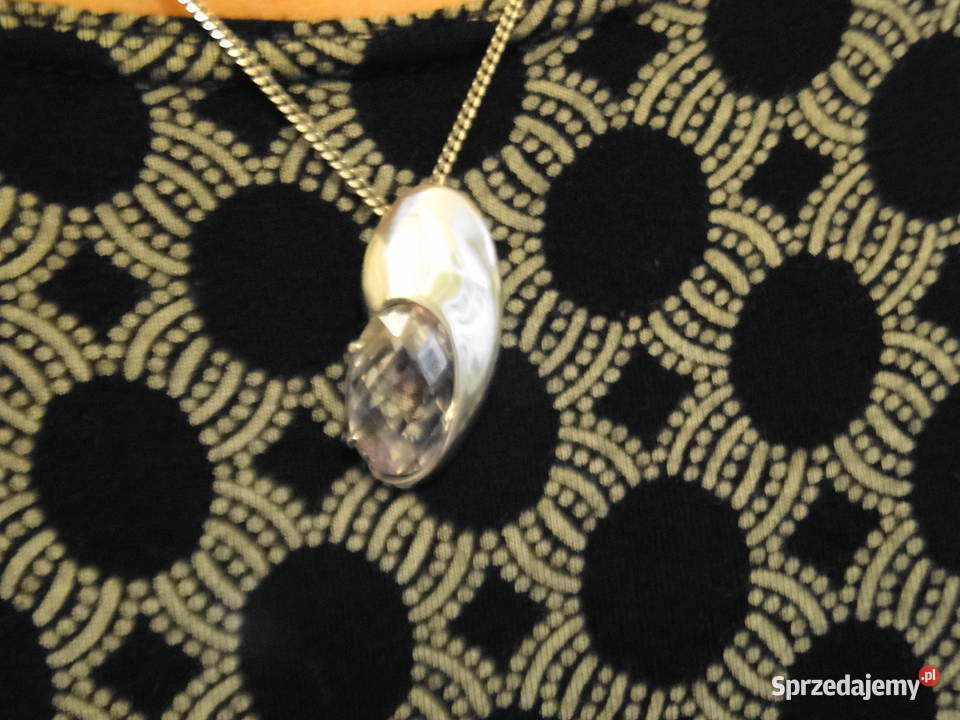 Nietuzinkowy wisiorek na łańcuszku srebro 925 2 Naszyjniki Warszawa