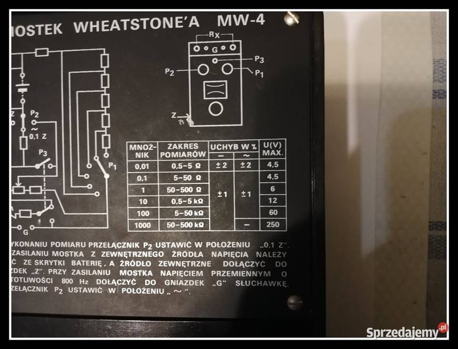 techniczny MOSTEK WHEATSTONEA MW4 śląskie