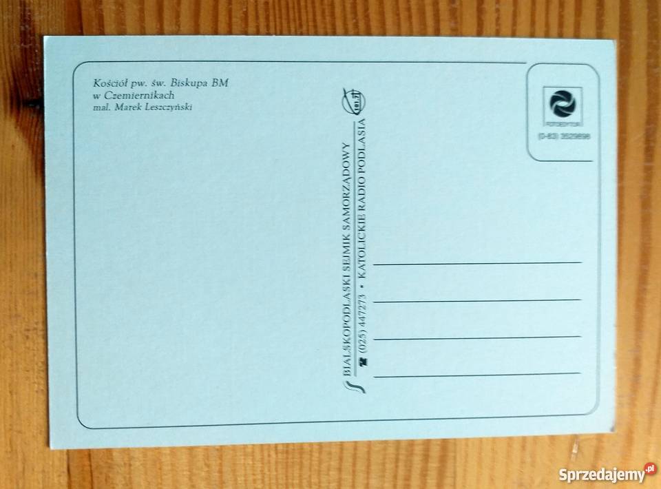 WIDOK NA KOŚCIÓŁ W CZEMIERNIKACH MAL MAREK lubelskie Piszczac