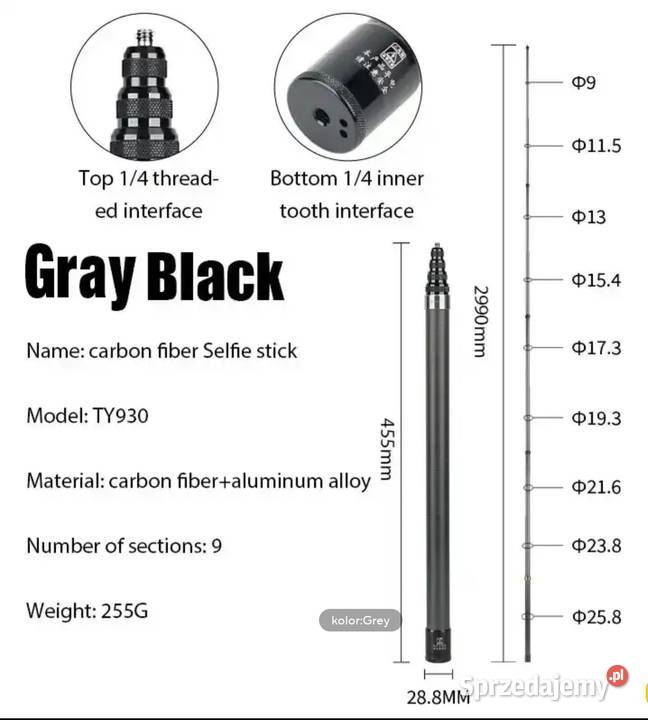 Najdłuższy Kijek do Selfie zdjęcia filmik z Wrocław