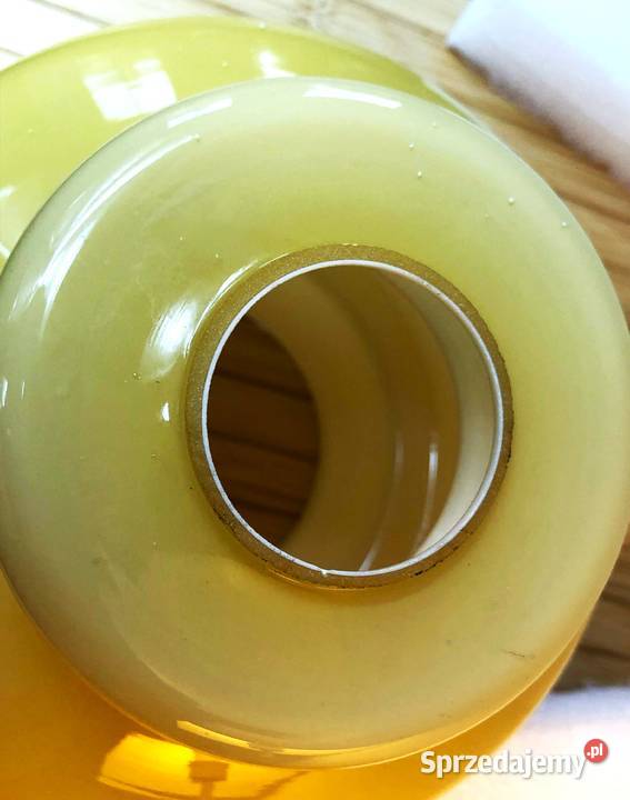 Klosz lampy wiszącej szkło lata 70te PRL Vintage Abażury i klosze Myślachowice sprzedam