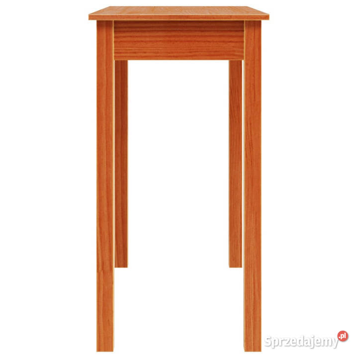 Stolik konsolowy woskowy brąz 80x40x75 drewno Warszawa