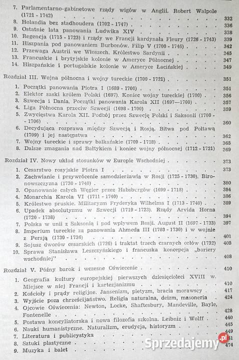 Historia powszechna Wiek XVIII Emanuel twarda Chełm