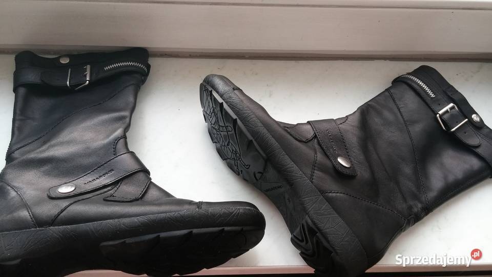Skórzane czarne kozaczki Vagabond EU 3825 Sosnowiec sprzedam