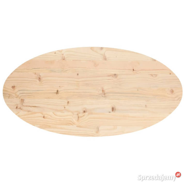 Blat stołu 110x55x25 lite drewno sosnowe owalny Warszawa