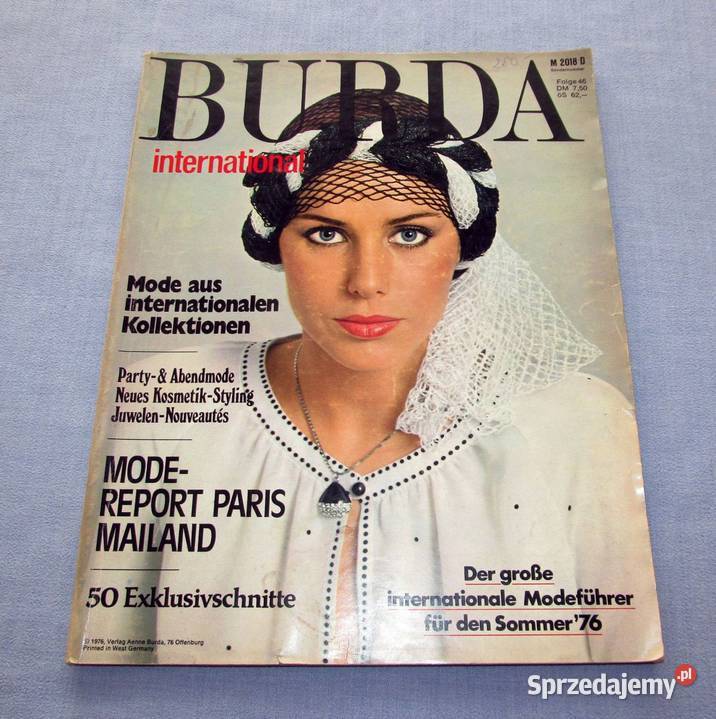 Burda International WiosnaLato 1976 moda szycie Skępe sprzedam