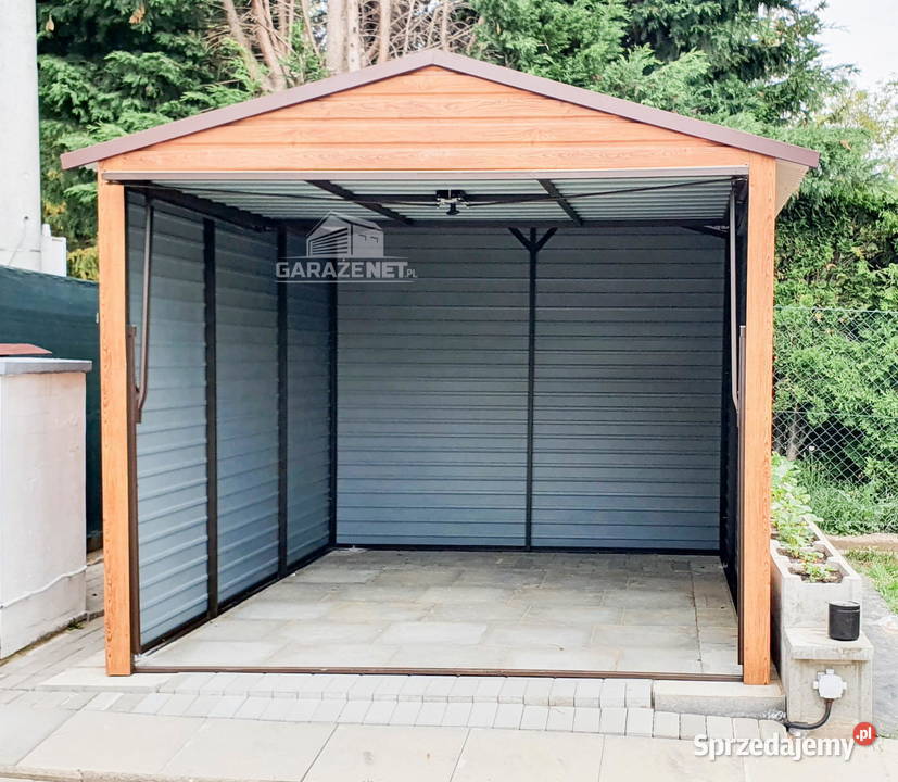GARAŻ BLASZANY 3M X 6M DWUSPAD BRAMA UCHYLNA podkarpackie Przemyśl