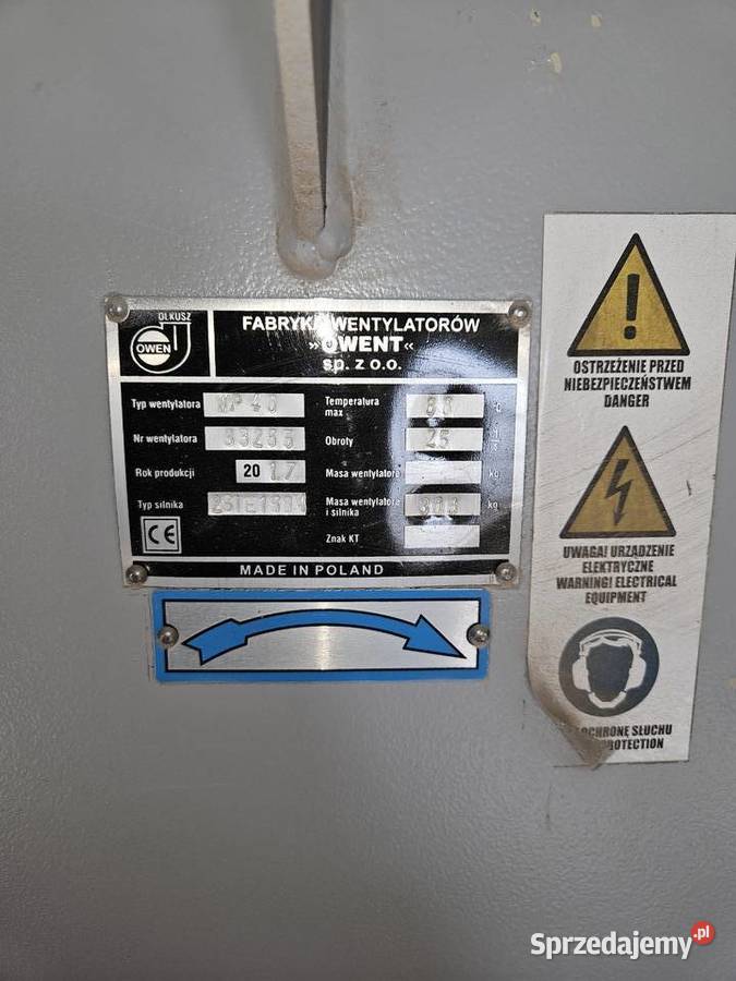 wentylator Owent wielkopolskie Międzychód sprzedam