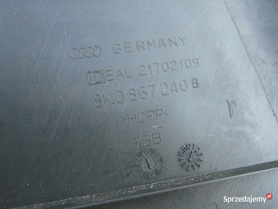 OSŁONA SŁUPKA PRAWA Audi A4 S4 RS4 8k0867240b Szczecin