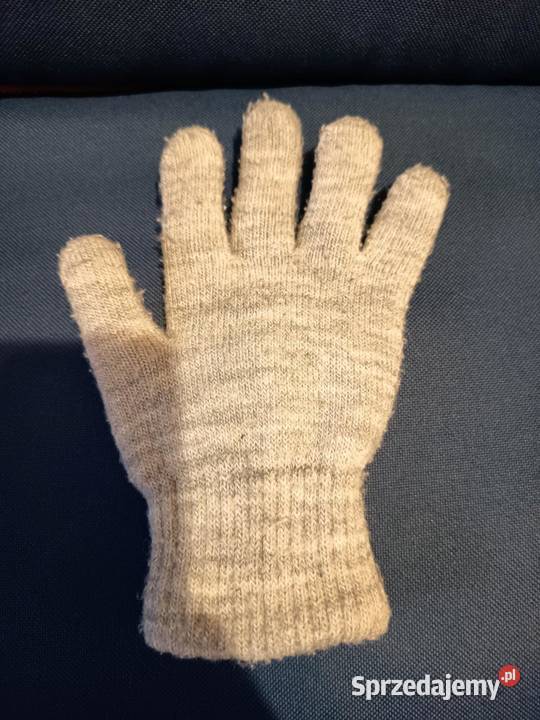 Rękawiczki Dziecięce Szare Przejściowe Zimowe podlaskie