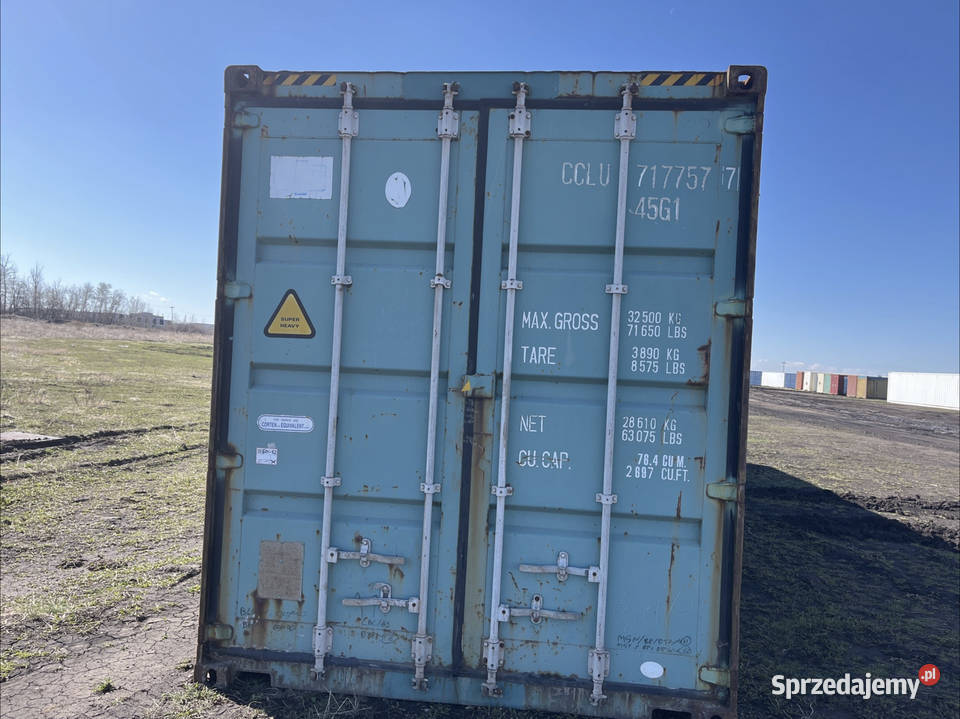 Kontener morski magazynowy 40 DVHC 12 metrowy Sucha Beskidzka