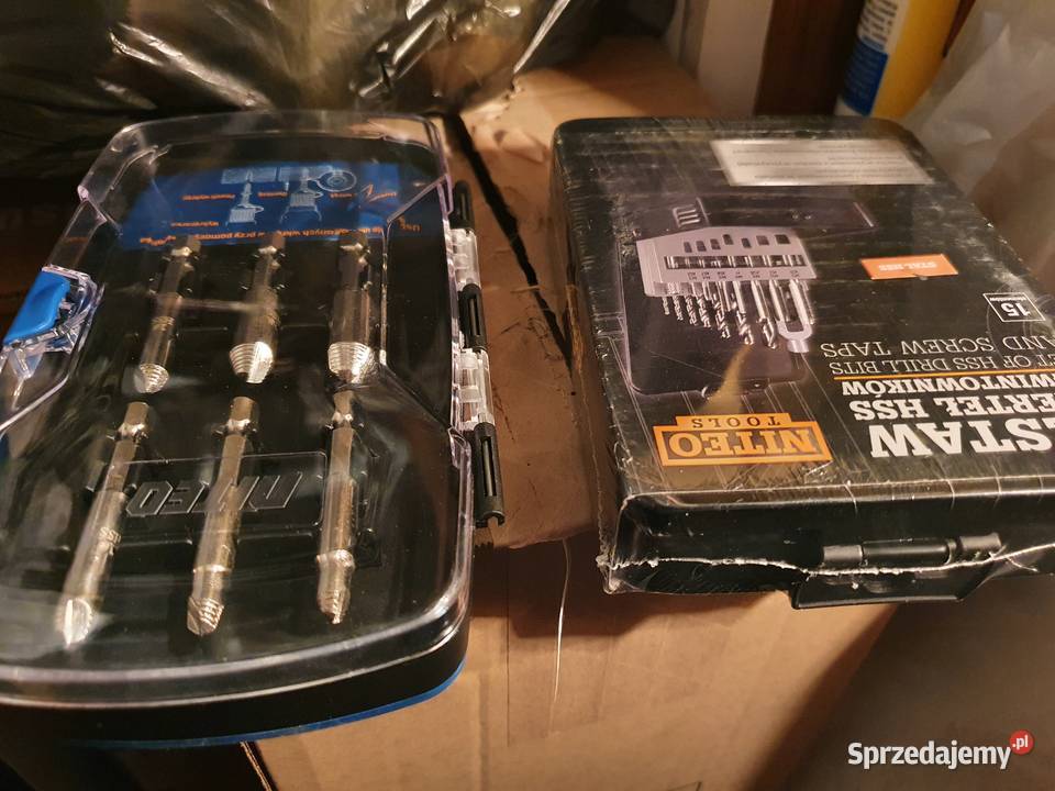 Wiertła z gwintownikami plus wykretaki dwa śląskie Chorzów