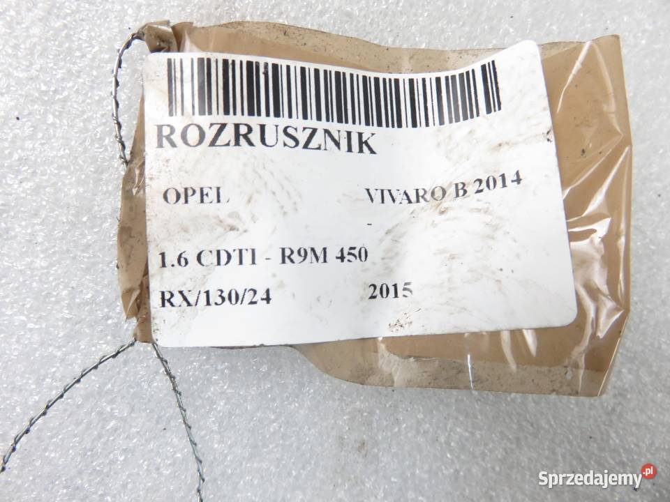 ROZRUSZNIK OPEL VIVARO B 16 CDTI M000T39372